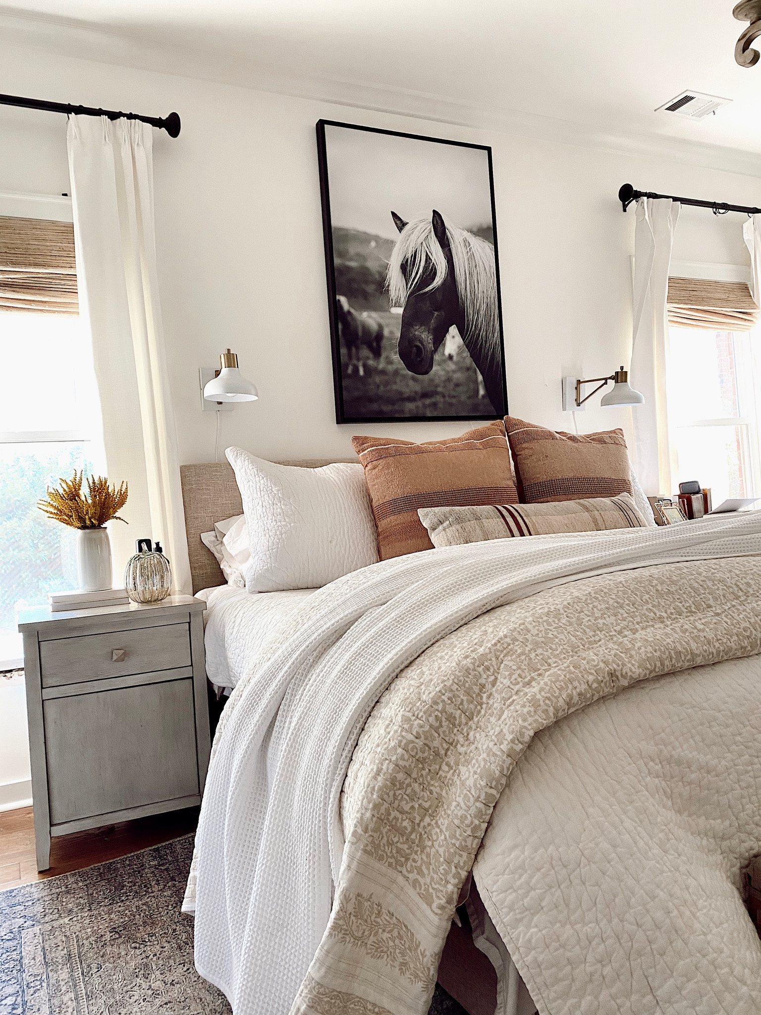 Bedroom // Bedding // Master bedroom // Bedroom decor // Bedroom inspiration // Farmhouse decor // Home decor // Joyfully Said signs 25% off site wide with code BYESUMMER

#LTKstyletip #LTKSeasonal #LTKhome