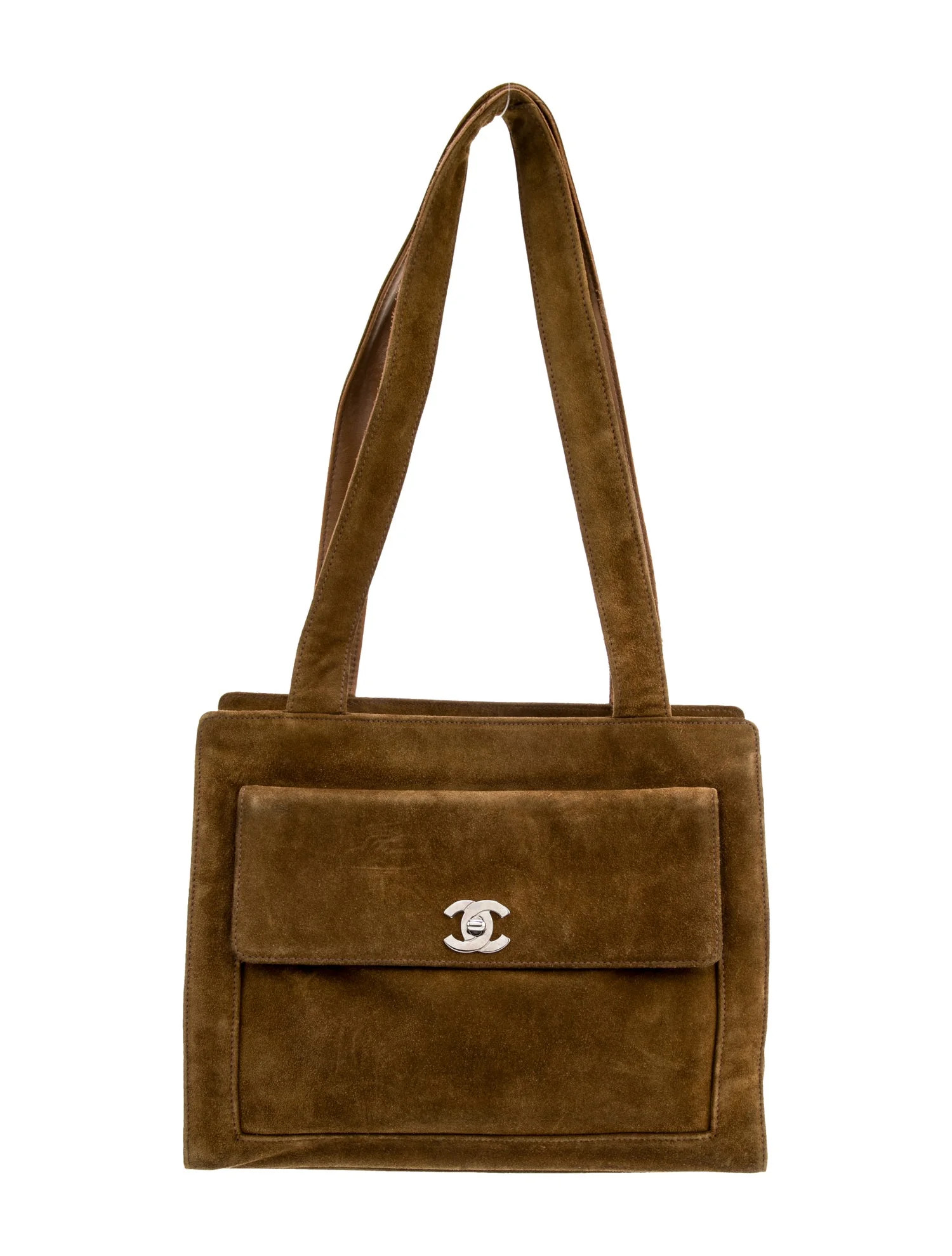 Suede CC Shoulder Bag | The RealReal