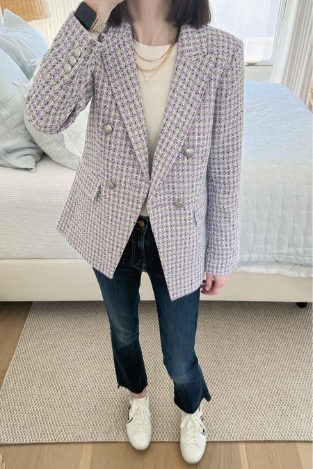 Loft sale, blazer, spring fashion, tweed jacket, bedroom decor, Serena and lily 

#LTKsalealert #LTKhome #LTKstyletip