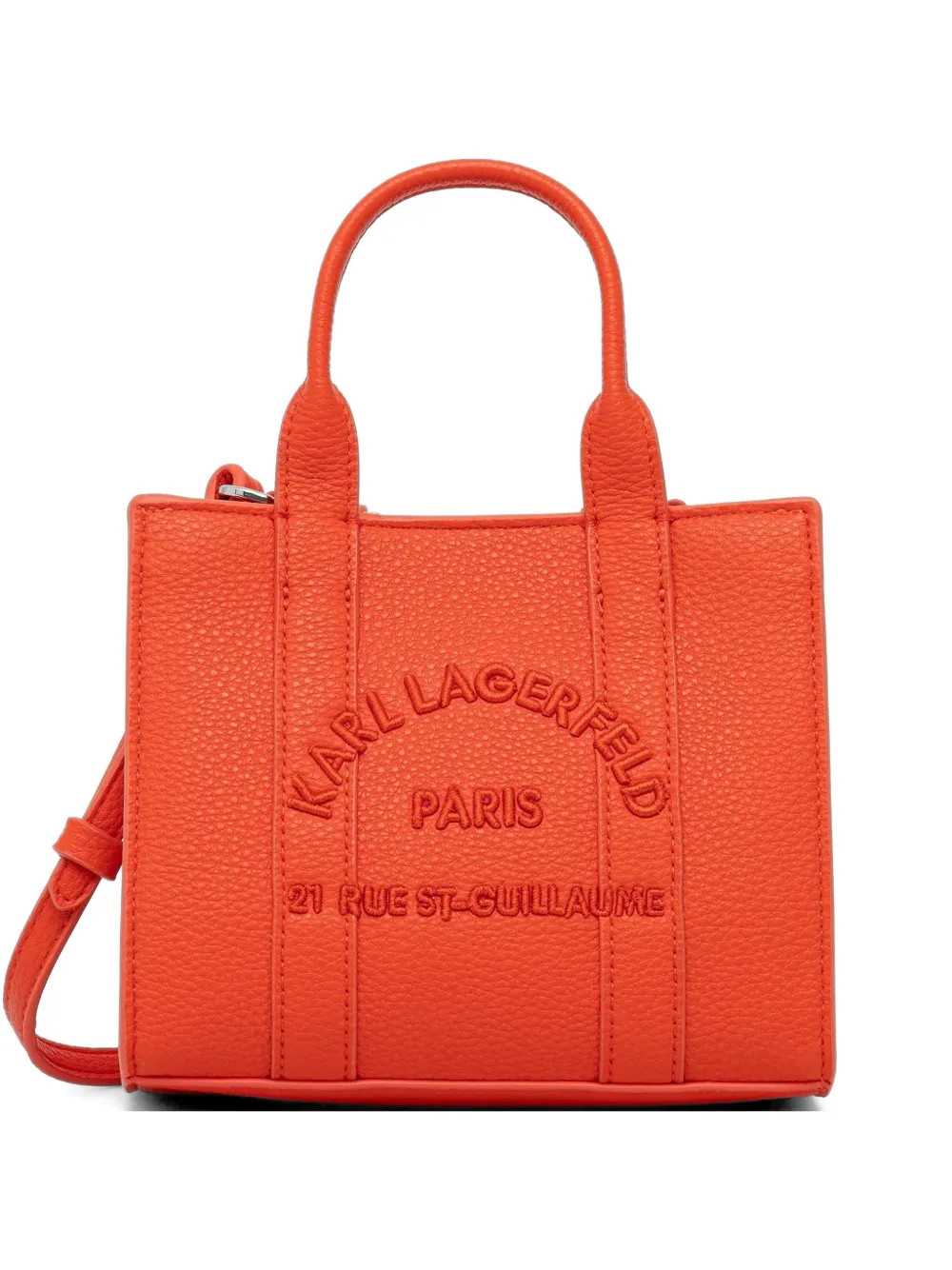 Karl Lagerfeld embossed-logio Tote Bag | Orange | FARFETCH UK | Farfetch Global