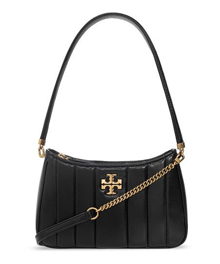 Tory Burch Black & Rolled Gold Kira Leather Satchel | Zulily