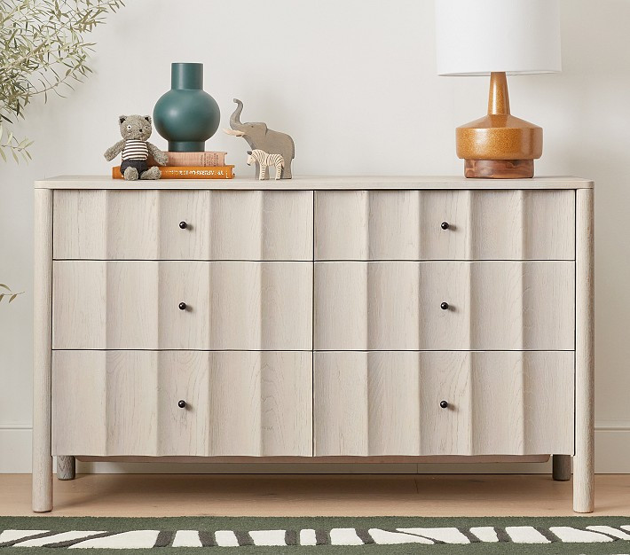 Scalloped 6-Drawer Dresser ( 56w x 19d") | Pottery Barn Kids
