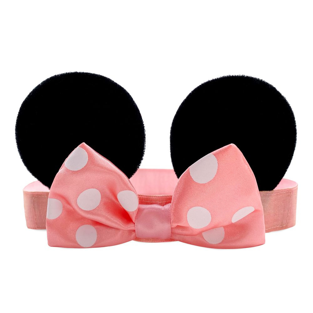 Minnie Mouse Ear Headband with Bow for Baby – Pink | Disney Store
