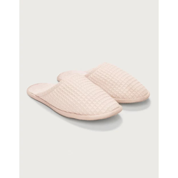 Unisex Organic Cotton Waffle Slippers | The White Company UK & ROW