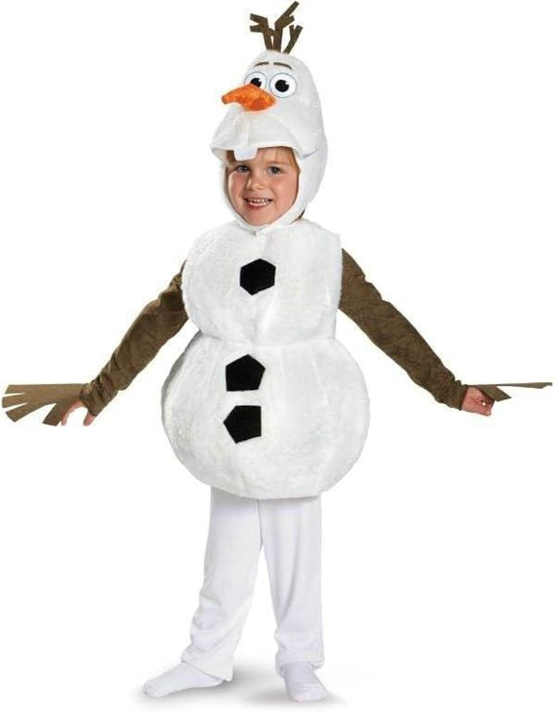 Olaf Costume for Kids Snowman Dress up Boys Halloween Cosplay Jumpsuit | Amazon (US)