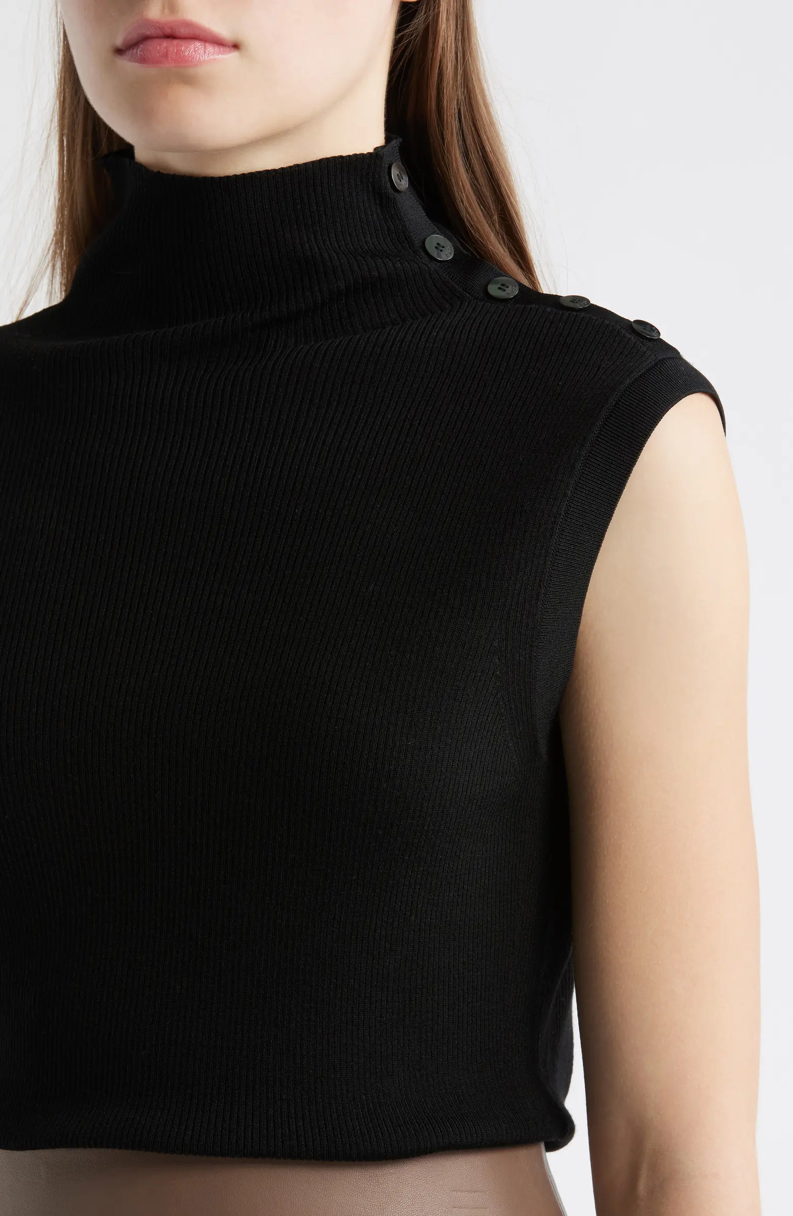 BOSS Fermesi Sleeveless Mock Neck Sweater | Nordstrom | Nordstrom