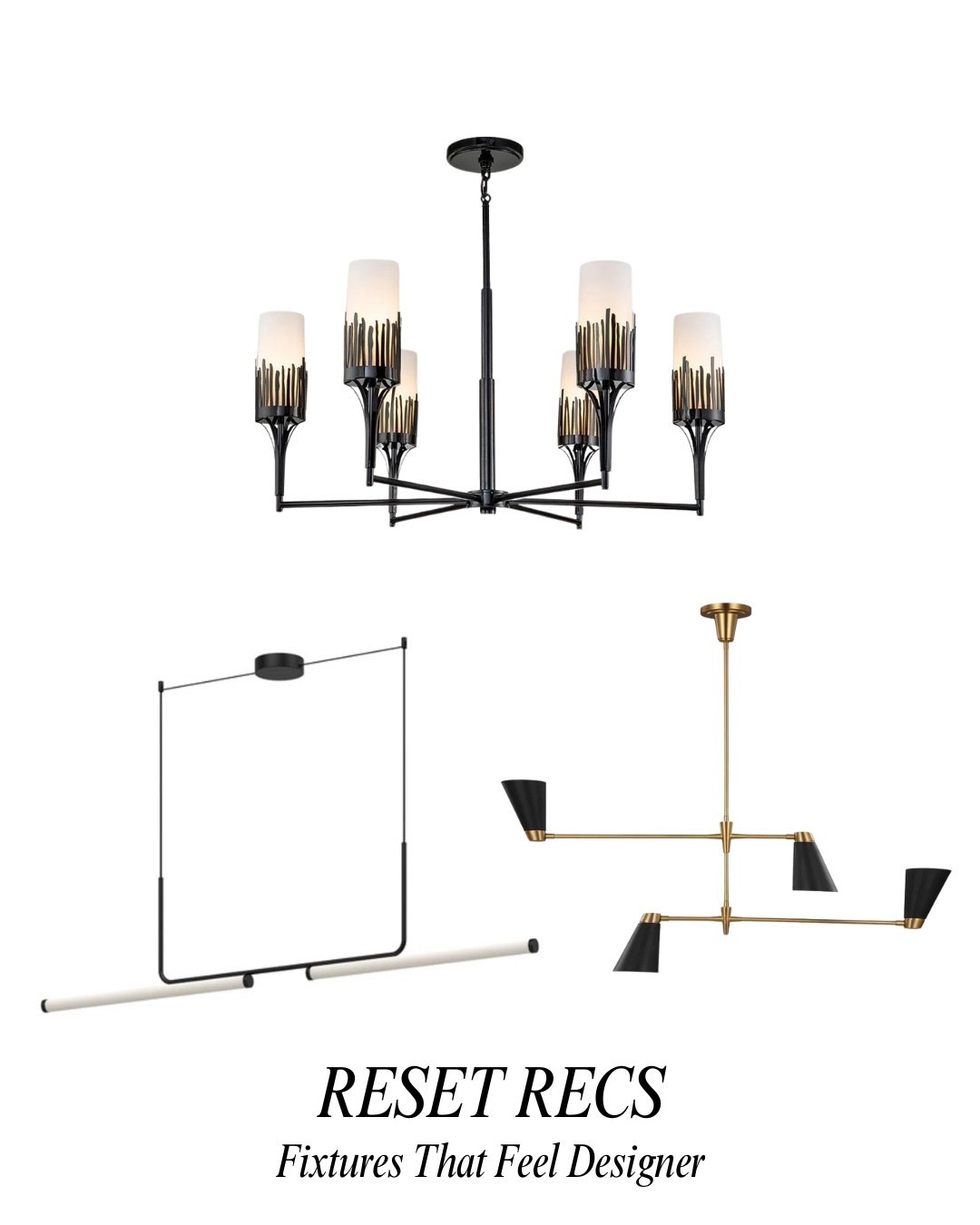 Lighting is the jewelry of the home—and these fixtures prove it. These modern, designer-feel chandeliers and pendants bring instant sophistication and warmth to any room. Shop the full lighting edit on my LTK!
#lightingdesign #modernlighting #interiordecor #homedesigninspiration #highendstyle #chandelier #hometrends2025 #resetrecs #homeupdates #lightingideas

#LTKHome