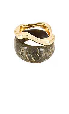 Jordan Road Rhodes Bangle Set in Marbled Brown & Gold from Revolve.com | Revolve Clothing (Global)