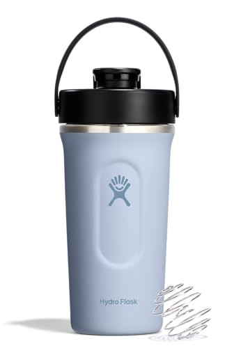 Hydro Flask Shaker Bottle – Insulated Stainless Steel Gym Bottle for Pre Workout & Protein 24 Oz Surf Blue | Amazon (US)