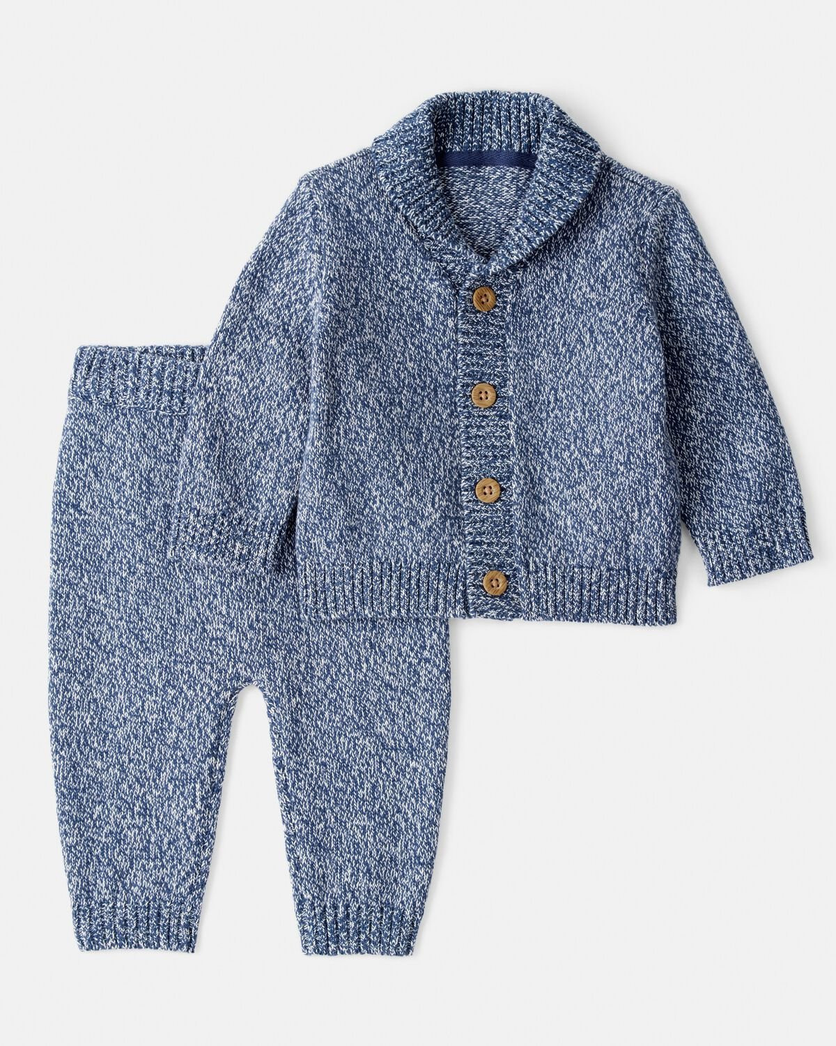 Baby Boy 2-Piece Cardigan Sweaterknit Outfit Set - Blue | Carter's Inc