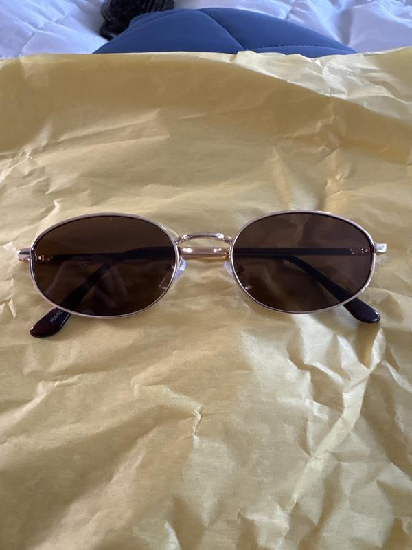 I-SEA Oval Wire Sunglasses | Anthropologie (US)