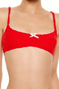 Heart Terry Bralette Bikini Top | Forever 21