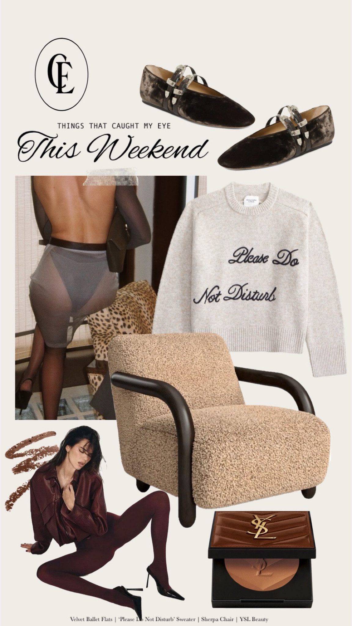 Things that caught my eye 👀

𝐻𝒾𝒾𝒾, 𝓁𝑜𝓋𝑒𝓁𝓎! 𝐹𝑜𝓁𝓁𝑜𝓌 𝓂𝓎 𝓈𝒽𝑜𝓅, 𝒶𝓃𝒹 𝑔𝑒𝓉 𝓂𝓎 𝑒𝓍𝒸𝓁𝓊𝓈𝒾𝓋𝑒 𝒶𝓅𝓅-𝑜𝓃𝓁𝓎 𝒸𝑜𝓃𝓉𝑒𝓃𝓉! 𝒮𝑜 𝑔𝓁𝒶𝒹 𝓎𝑜𝓊'𝓇𝑒 𝒽𝑒𝓇𝑒. 

LTK find, chic, aesthetic, trending, stylish, minimalist style, affordable, home, decor, interior design, beauty, ootd, dupe, look for less, y2k, Amazon, Amazon fashion, Amazon finds, Amazon home, Amazon style, fall fashion, fall home decor, fall style, fall home, Halloween, thanksgiving, holiday, fall outfit, seasonal, decor, decorations, Christmas, Christmas decorations #flats #sweater #chair #yslbeauty burgundy heels tights stockings 

#LTKShoeCrush #LTKHome #LTKStyleTip