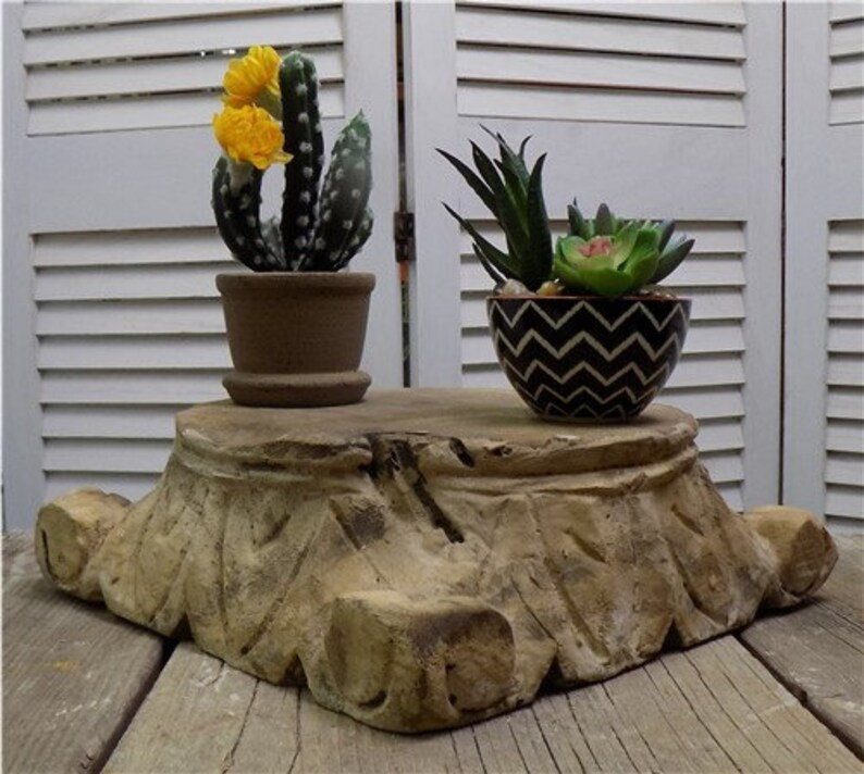 Wooden Architectural Column Base, Ionic Column Plinth, Wood Riser Base A82, Wedding Decor, Column... | Etsy (US)