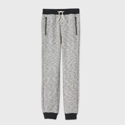 Boys' Cozy French Terry Knit Jogger Pants - Cat & Jack™ Gray | Target