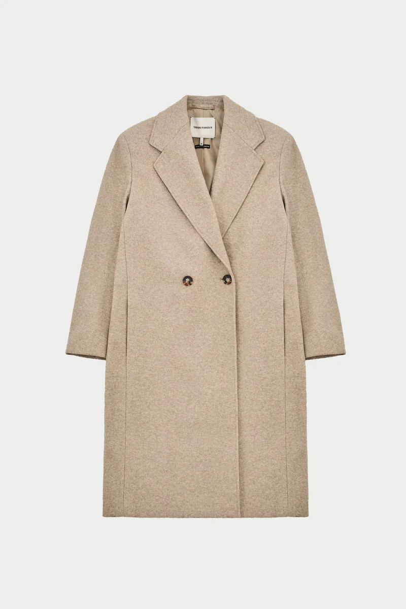 LONGLINE OVERCOAT - BEIGE | The Couture Club