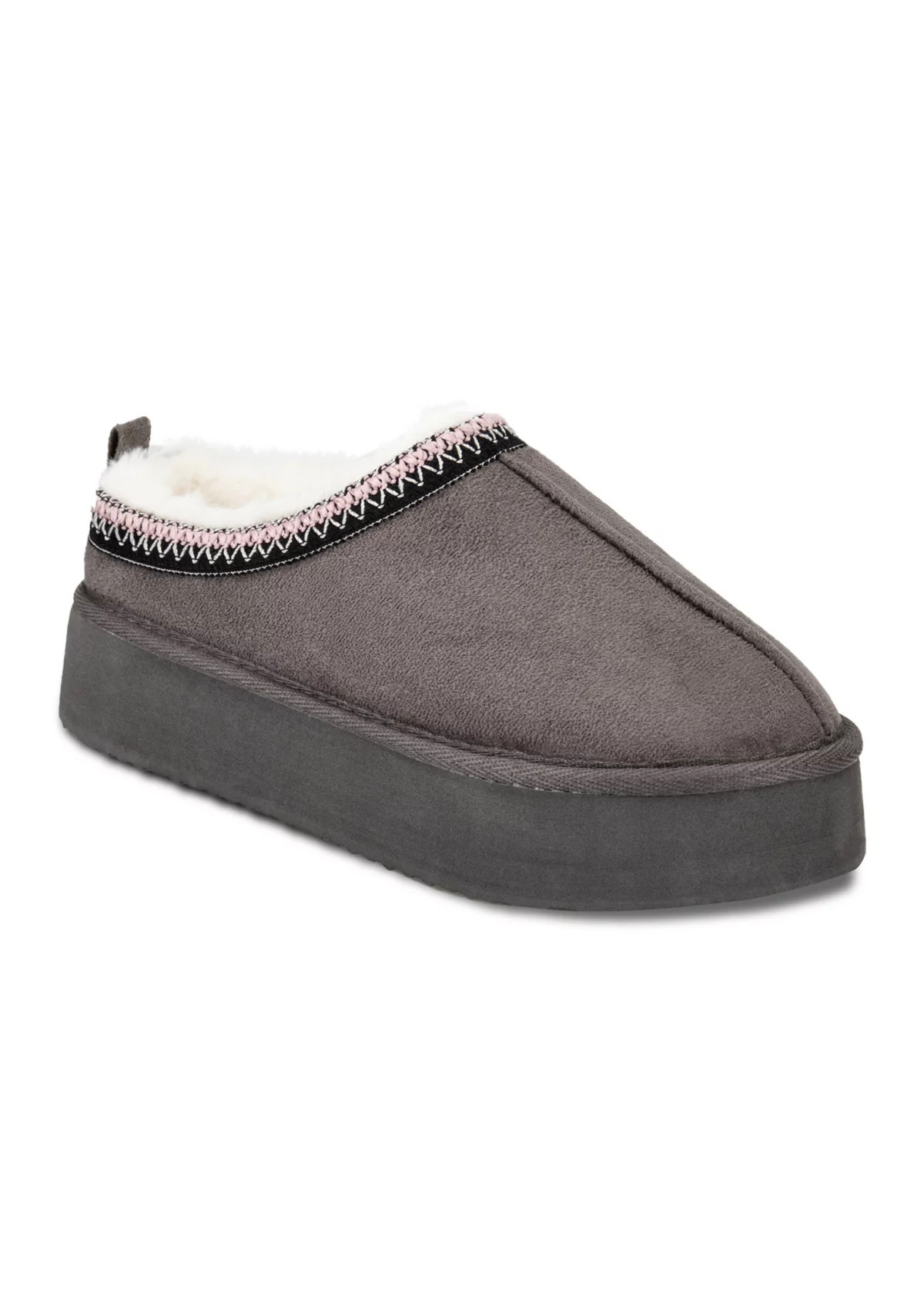 Women's Microsuede Platform Clog Slippers | Belk