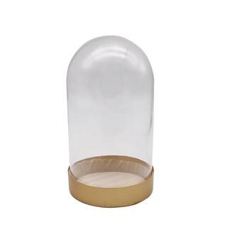 7" Glass Cloche with Gold Metal Base by Ashland® | Michaels Stores