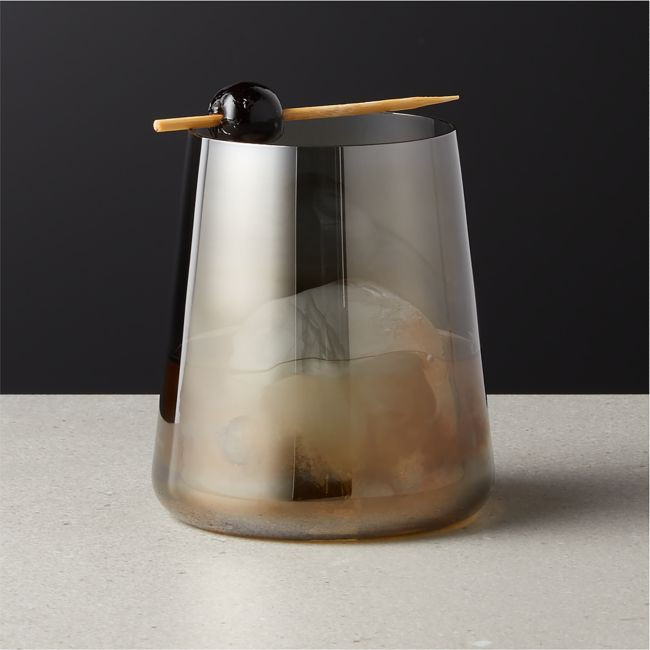 Neat Smoked Double Old Fashioned Glass | CB2
