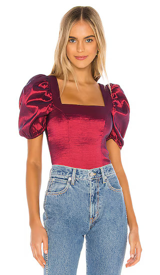 Cruz Bodysuit in Maroon | Revolve Clothing (Global)