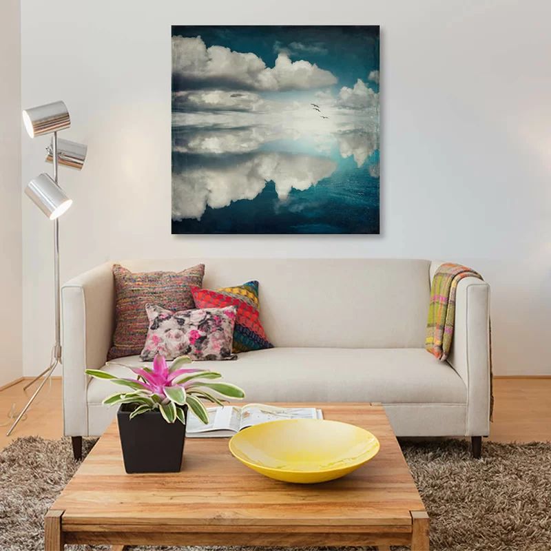 'Spaces II - Sea of Clouds' Graphic Art Print on Canvas | Wayfair North America