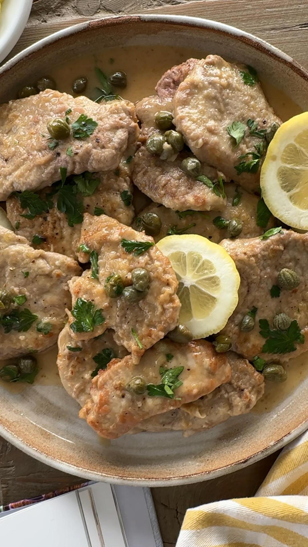 Pork Piccata 💛🍋 High Protein Dinner from the Skinnytaste High Protein Cookbook 

#LTKHome #LTKfoodie