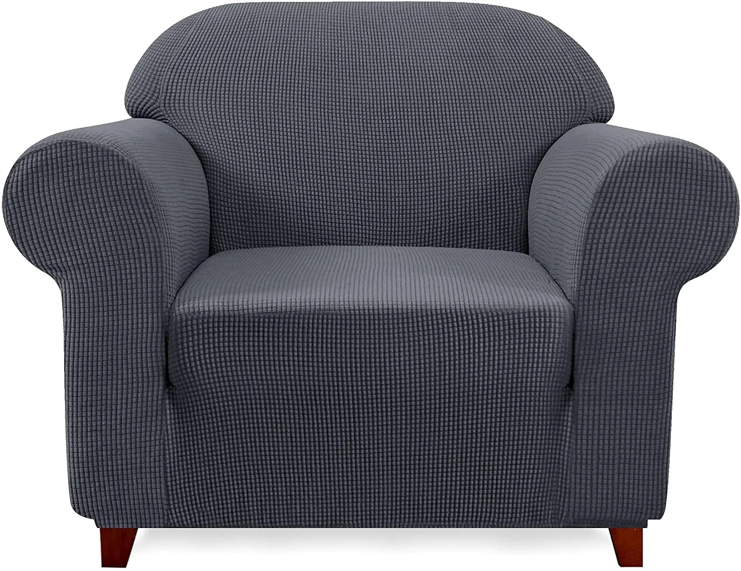 Subrtex 1-Piece Stretch Sofa Slipcover Non Slip Couch Cover (Armchair, Gray) - Walmart.com | Walmart (US)