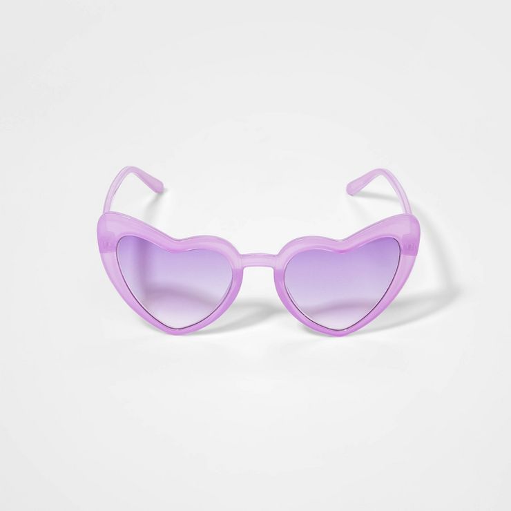 Kids' Heart Sunglasses - Cat & Jack™ Purple | Target