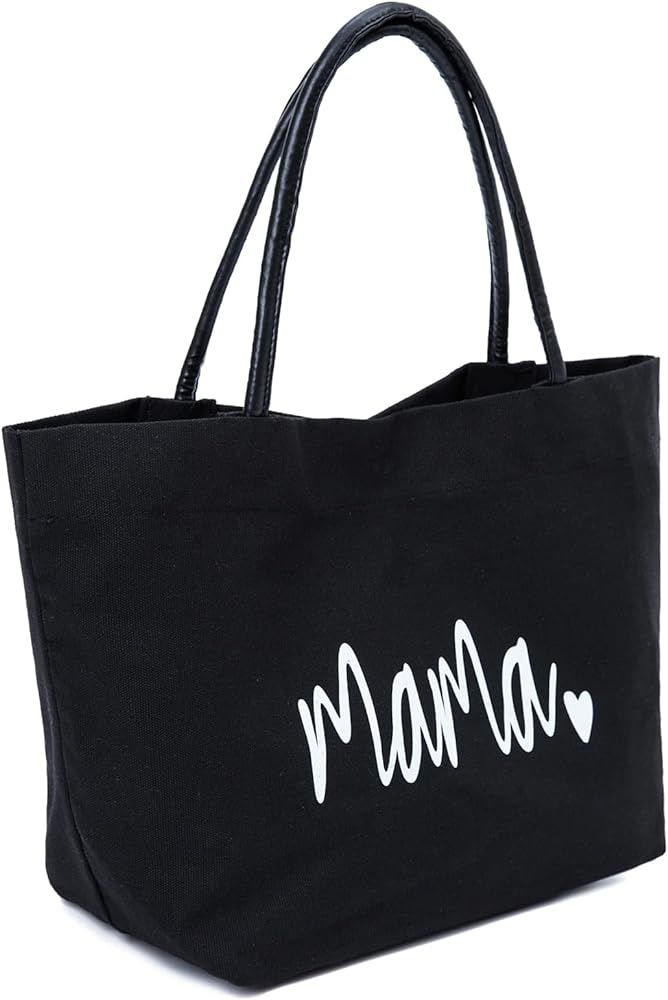 mommy bag,mama bag,Mom Gift From Daughter, Mother Gifts Momlife Tote for Hospital, Canvas Aesthet... | Amazon (US)