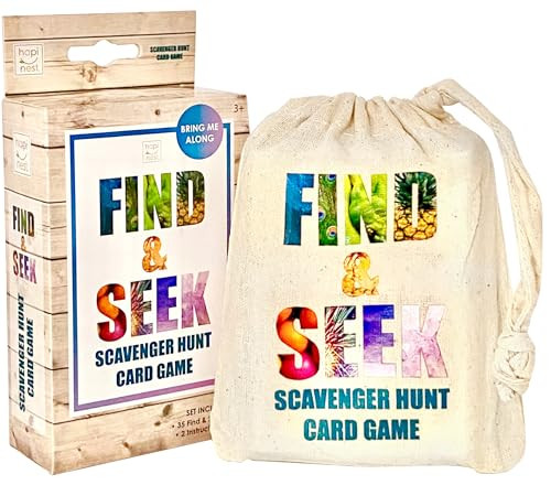 Hapinest Find and Seek Scavenger Hunt Outdoor Indoor Card Game for Kids | Amazon (US)