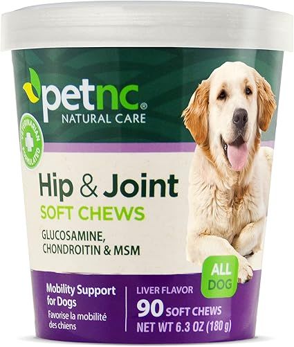 PetNC Natural Care Hip and Joint Soft Chews for Dogs, 90 Count,Liver,0.03 pounds       Add to Log... | Amazon (US)