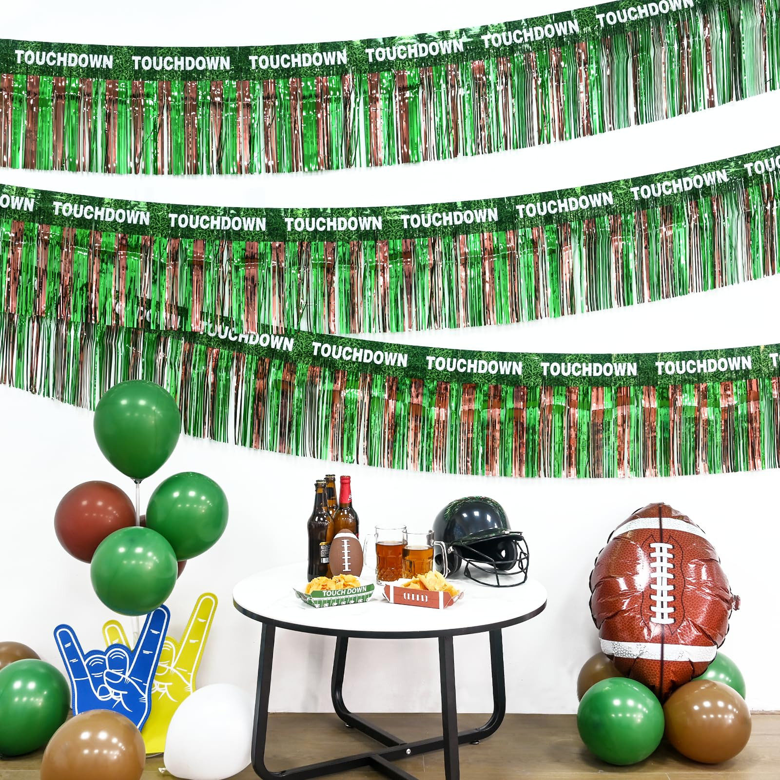 LOLStar Super Ball Party Decorations 2Packs 39 Feet Foil Fringe Garland Football Themed Tinsel St... | Amazon (US)