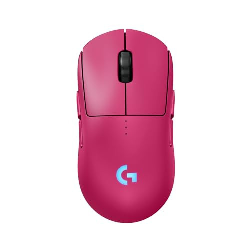 Logitech G PRO 2 Lightspeed Wireless Gaming Mouse, Right- or Left-Handed Mouse with up to 4 Customizable and Switchable Magnetic Side Buttons, 44K DPI Sensor, USB-C Charging, for PC/Mac - Magenta | Amazon (US)