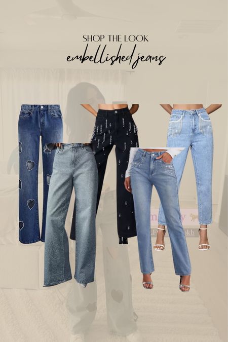 For those who have been asking about my heart embellished jeans I made them myself so I found some other cute options for you! ✨

#LTKstyletip #LTKSeasonal #LTKsalealert