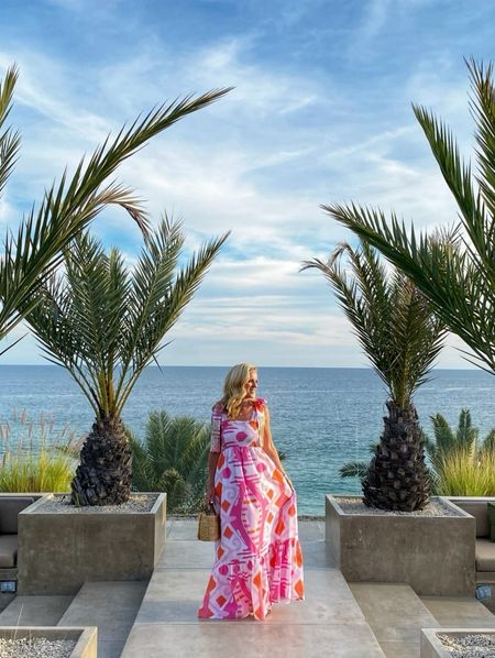 Dreaming of your vacation look…this is a beautiful resort look and several similar options listed.  

Pink maxi dress
Resort best dressed
Wedge espadrilles
Straw woven bag 


#LTKtravel #LTKSeasonal #LTKover40
