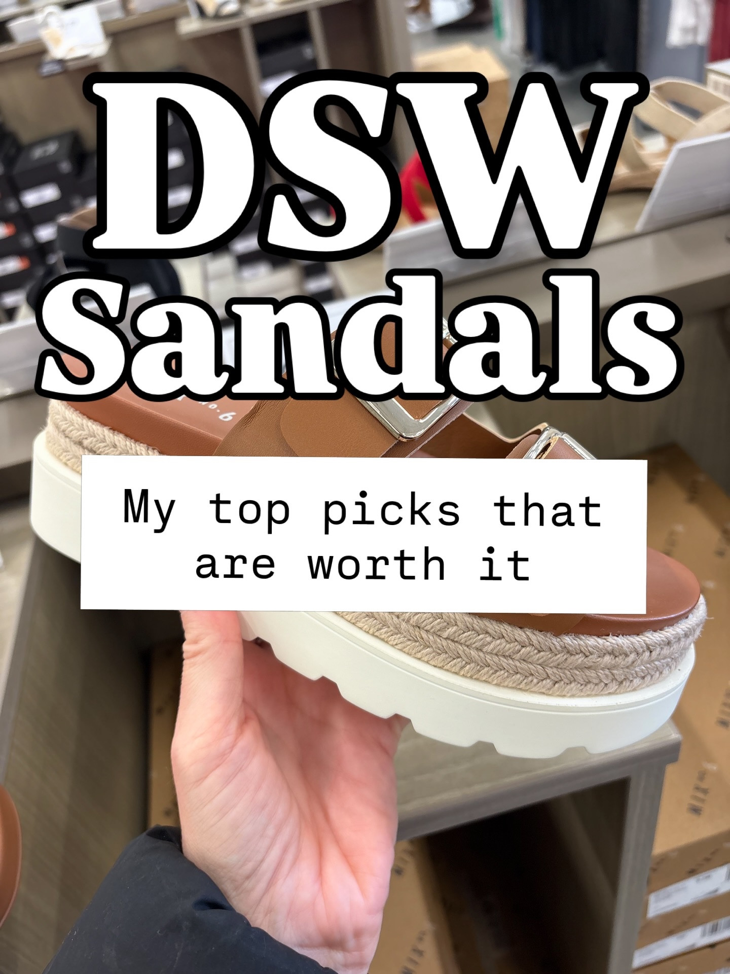 New DSW Sandals! Most are priced $50 and under

Buckle platform sandal

Today only use code LUCKY to save!

$15 off $49
$20 off 99
$60 off $199



Which one is your fave? So many cute ones!!

I love a platform sandal, so those may be my favorite. 

I also love the Nike tree sandals, the Birkenstocks look so comfy!!!! Oh and Reef sandals are the best!if you want a cute sandal that is comfortable for all day wear Reef sandals are the way to go

Follow @lilliesandlashes and comment SHOP for a link!( if you’re not following you may not receive the link)

#dsw #sandals #sandalseason #platformsandals #cutesandals