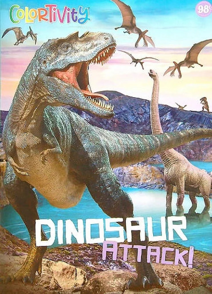 Dinosaur Attack! Colortivity Book | Walmart (US)