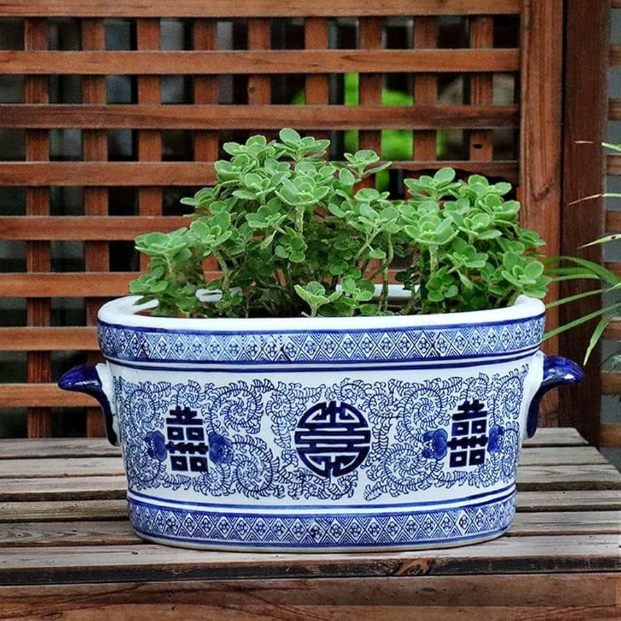 Chinese Desktop Vase Blue White Porcelain Ceramic Vase Decoive que Vases China Vase Floral Plante... | Amazon (US)