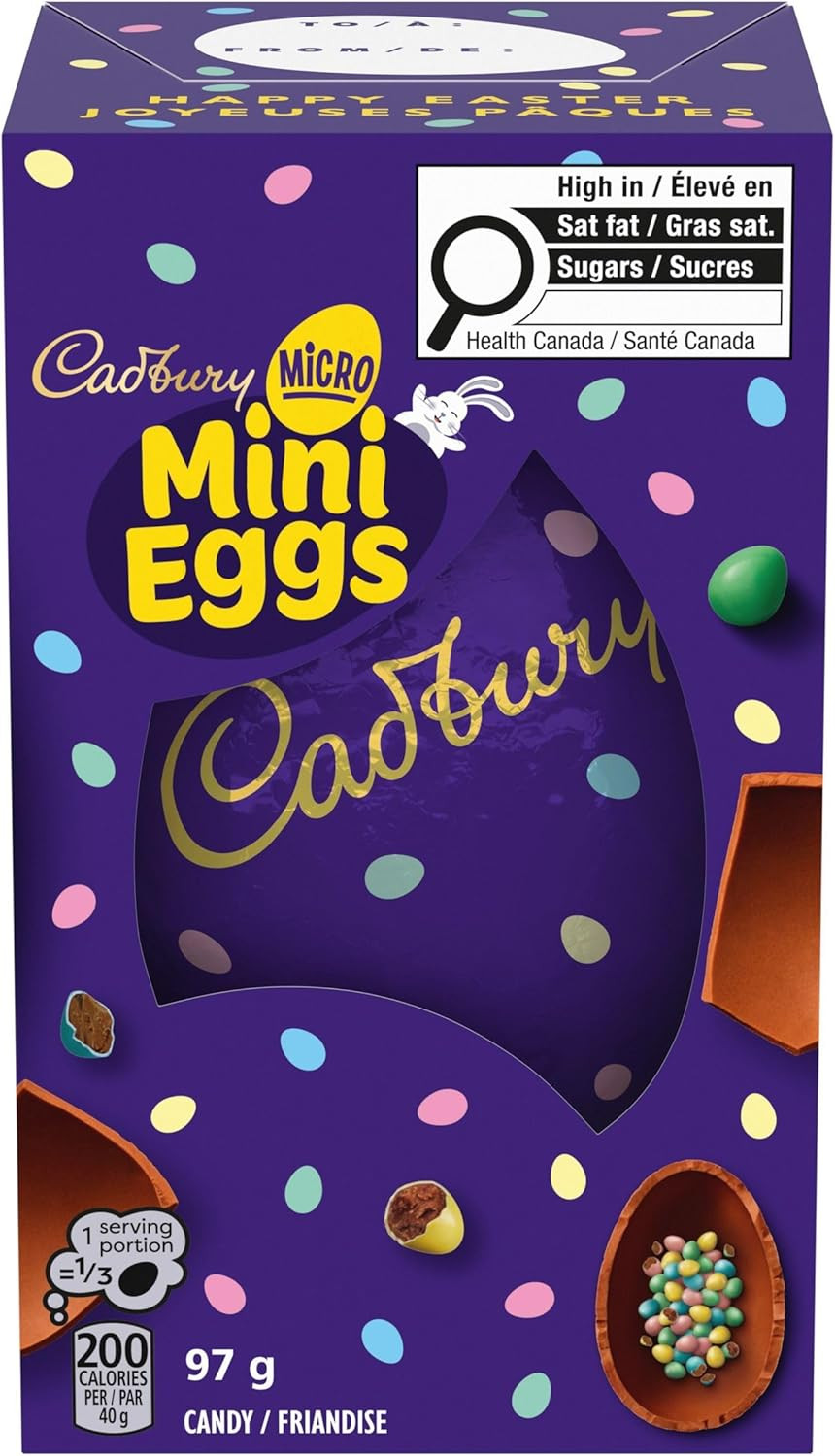 Cadbury Micro Mini Eggs Hollow Egg Easter, the perfect addition to Easter gift basket, Chocolatey... | Amazon (CA)