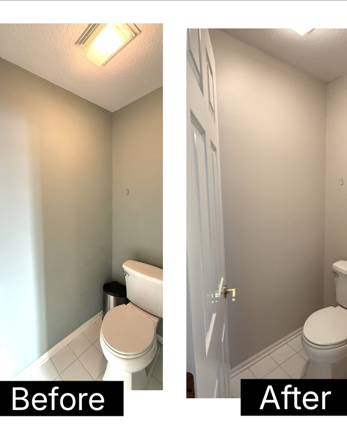 Repainted this tiny toilet room from dark green to Agreeable Gray by Sherwin Williams and it made a big difference brightening up the space!  I’ve linked some of my favorite painting supplies! I use paint edging tools instead of taping, which saves tons of time! 

#LTKdayinmylife #LTKHome #LTKFindsUnder50
