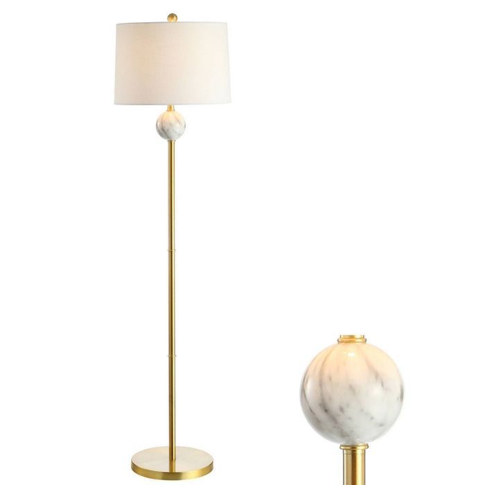 60" Metal/Resin Vaughn Modern Floor Lamp (Includes LED Light Bulb) Gold - JONATHAN Y | Target