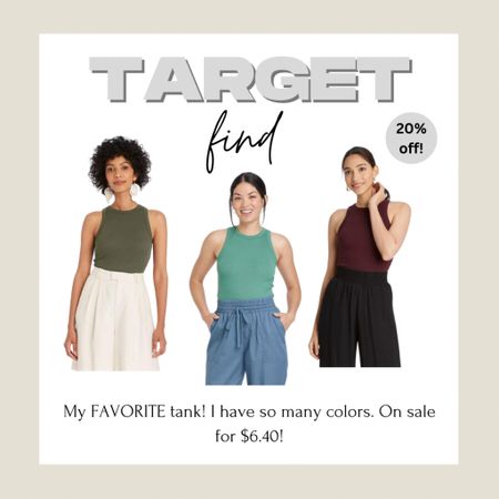 Target women’s tanks+tees are 20% off right now! This is my FAVORITE tank. It’s good for work wear or for casual wear! 

#LTKSale #LTKstyletip #LTKfit