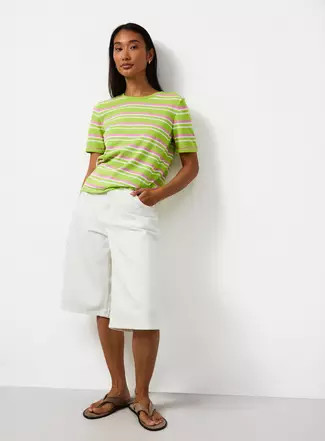 Buy Green Stripe T-Shirt XL | T-shirts | Tu | Tu Clothing