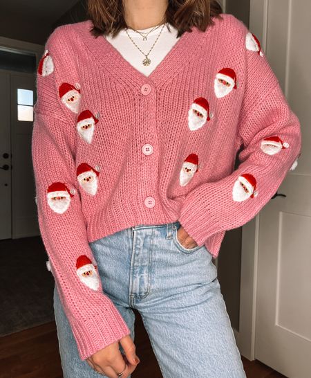 The cutest Santa sweater! On sale for $25🎄 Wearing a small 

#LTKunder50 #LTKHoliday #LTKSeasonal