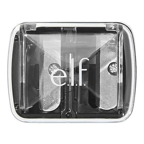 e.l.f., Dual-Pencil Sharpener, Convenient, Essential Tool, Sharpens, Easy To Clean, Travel-Friendly, Compact, Includes Bonus Small Sharpener | Amazon (US)