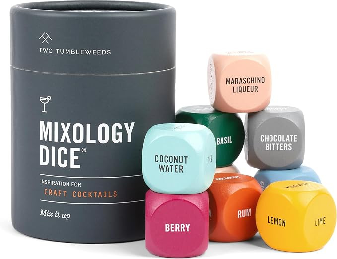 Two Tumbleweeds Mixology Dice - Set of 9 Dice to Inspire Craft Cocktails & Mocktails with Recipe ... | Amazon (US)