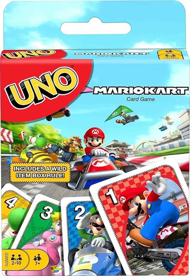 Mattel Games UNO Mario Kart Card Game with 112 Cards & Instructions for Players Ages 7 Years & Ol... | Amazon (US)