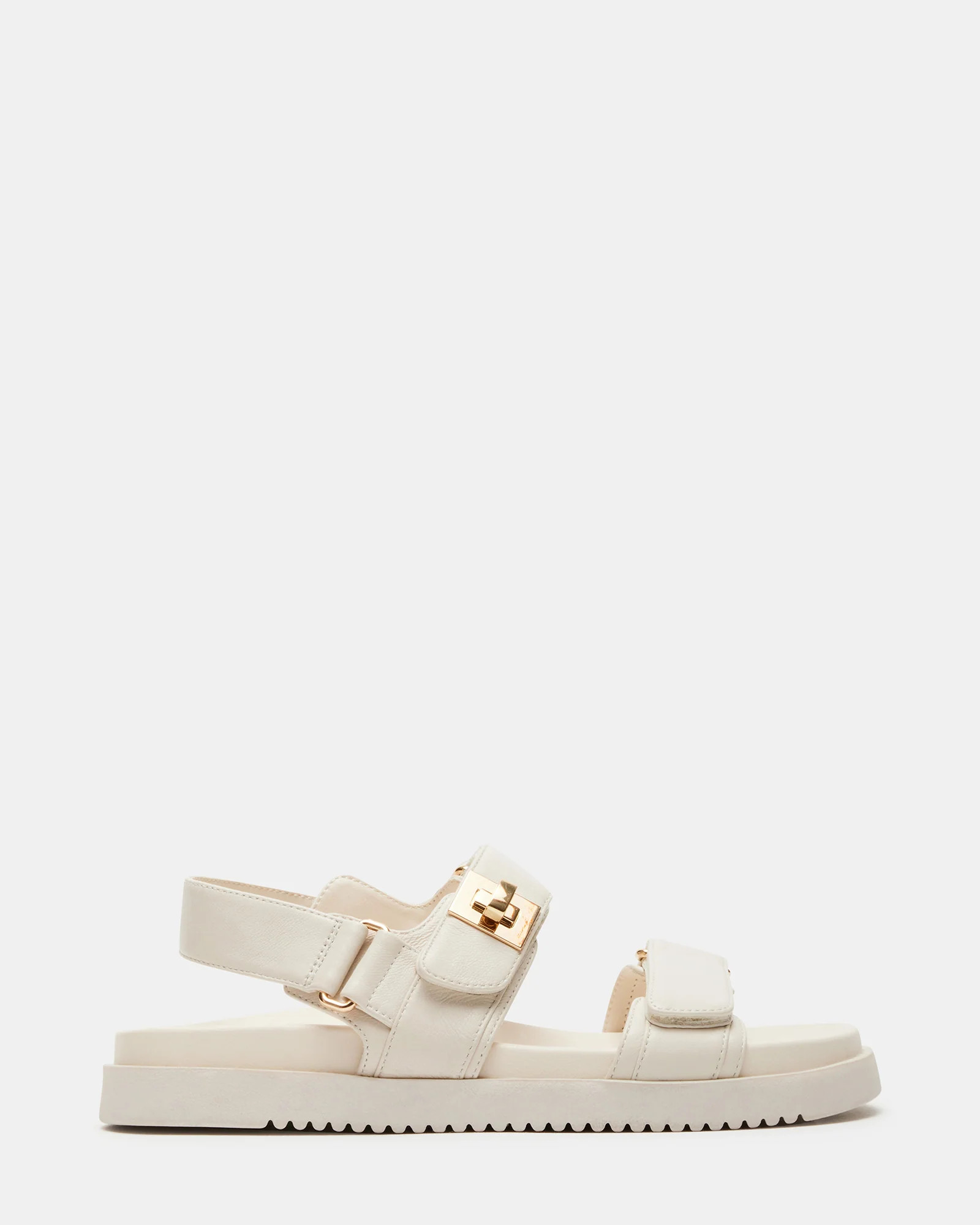 MONA Bone Leather Flatform Women's Sandal | Steve Madden (US)