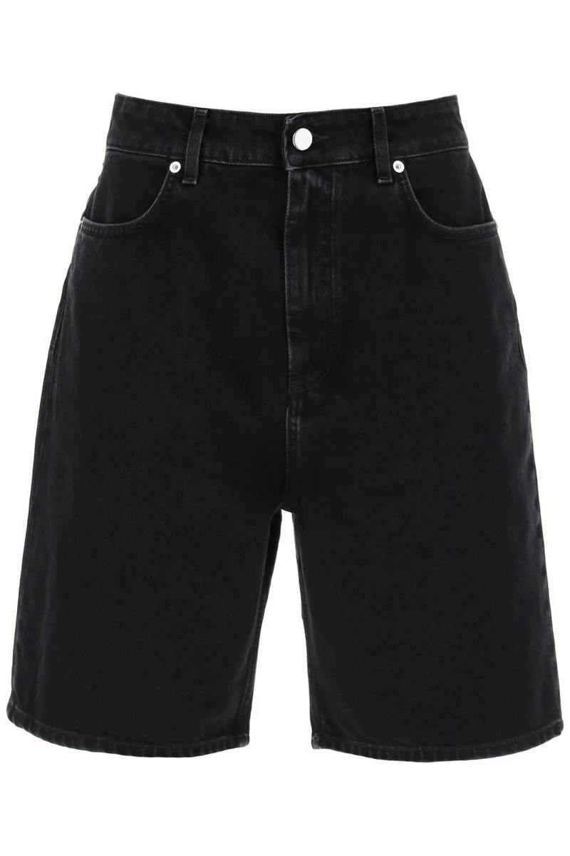 Loulou Studio DENIM BERMUDA SHORTS FOR | Baltini