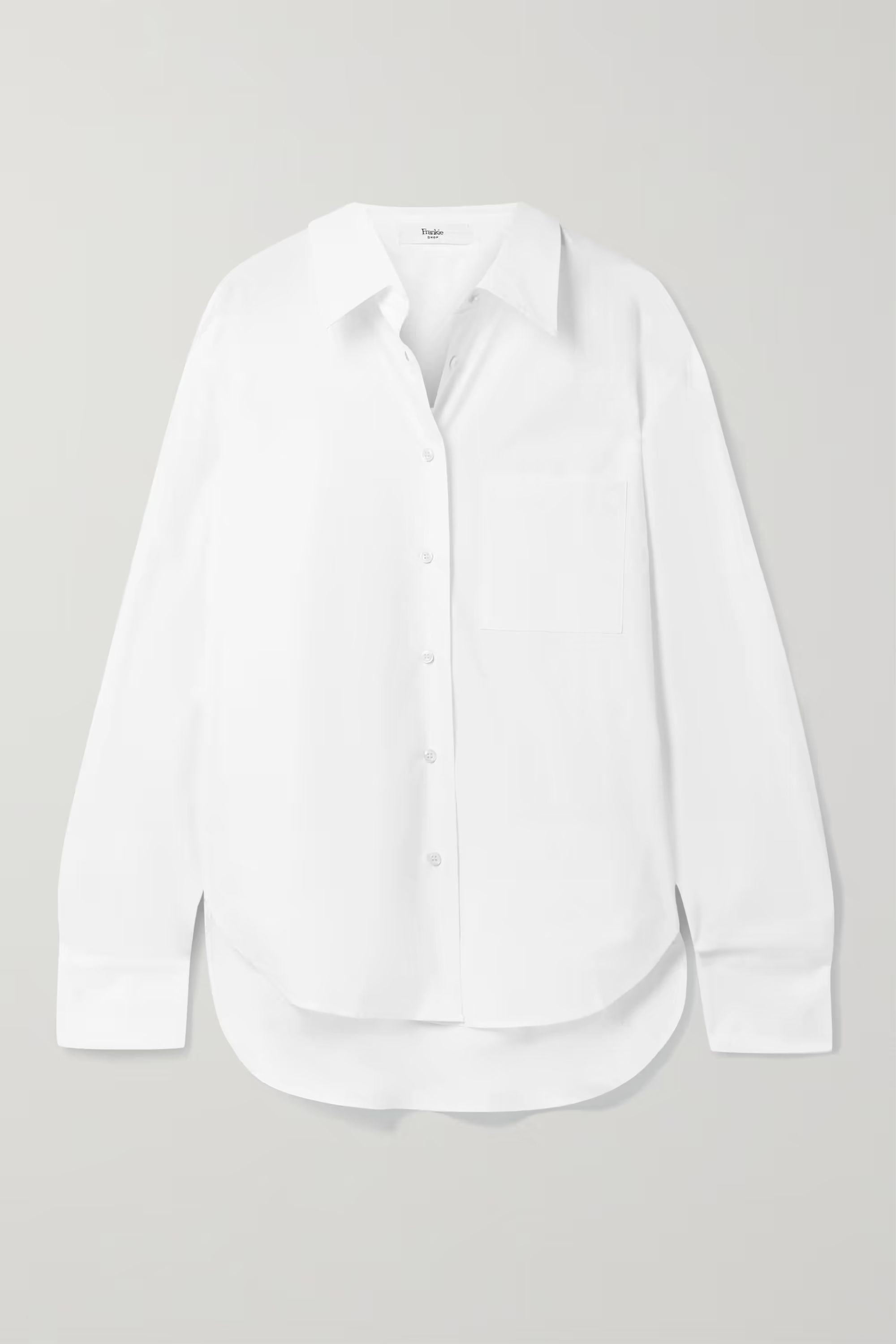 White Lui organic cotton-poplin shirt | FRANKIE SHOP | NET-A-PORTER | NET-A-PORTER (UK & EU)